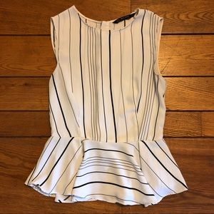 Zara Basic Peplum Top - Size XS